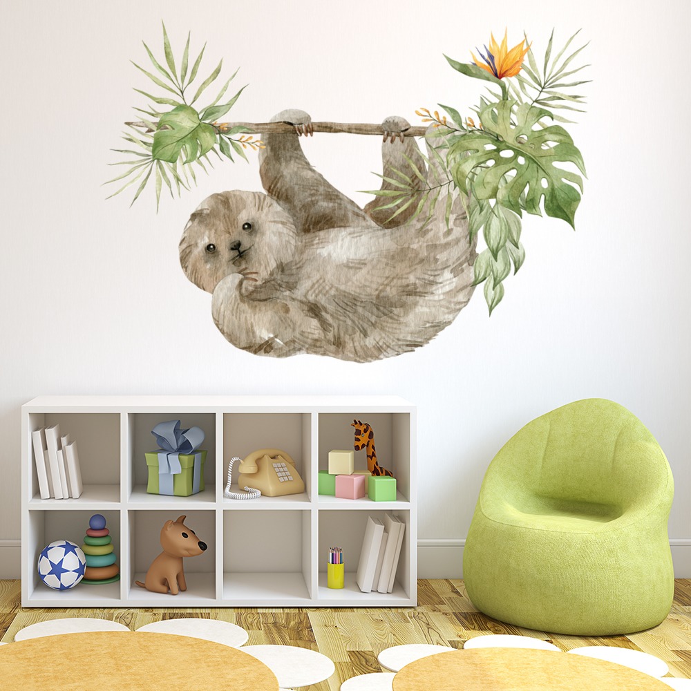 Hanging Sloth Wall Sticker