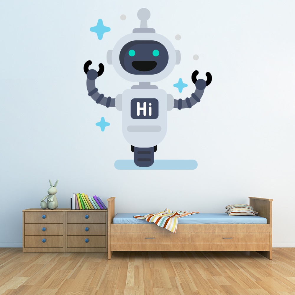 Hi Robot Future Space Wall Sticker