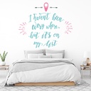 I Haven't Been Everywhere Travel Quote Wall Sticker