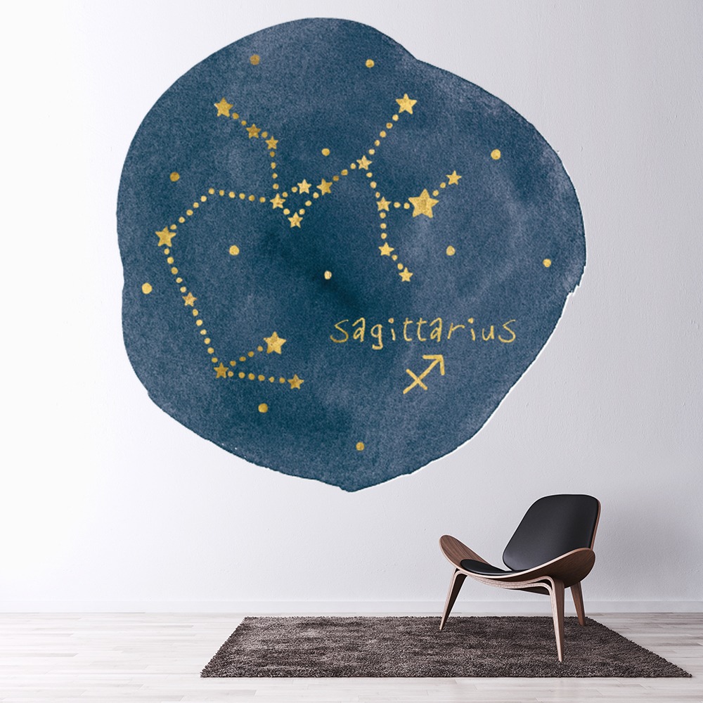 Horoscope Sagittarius Wall Sticker by Moira Hershey