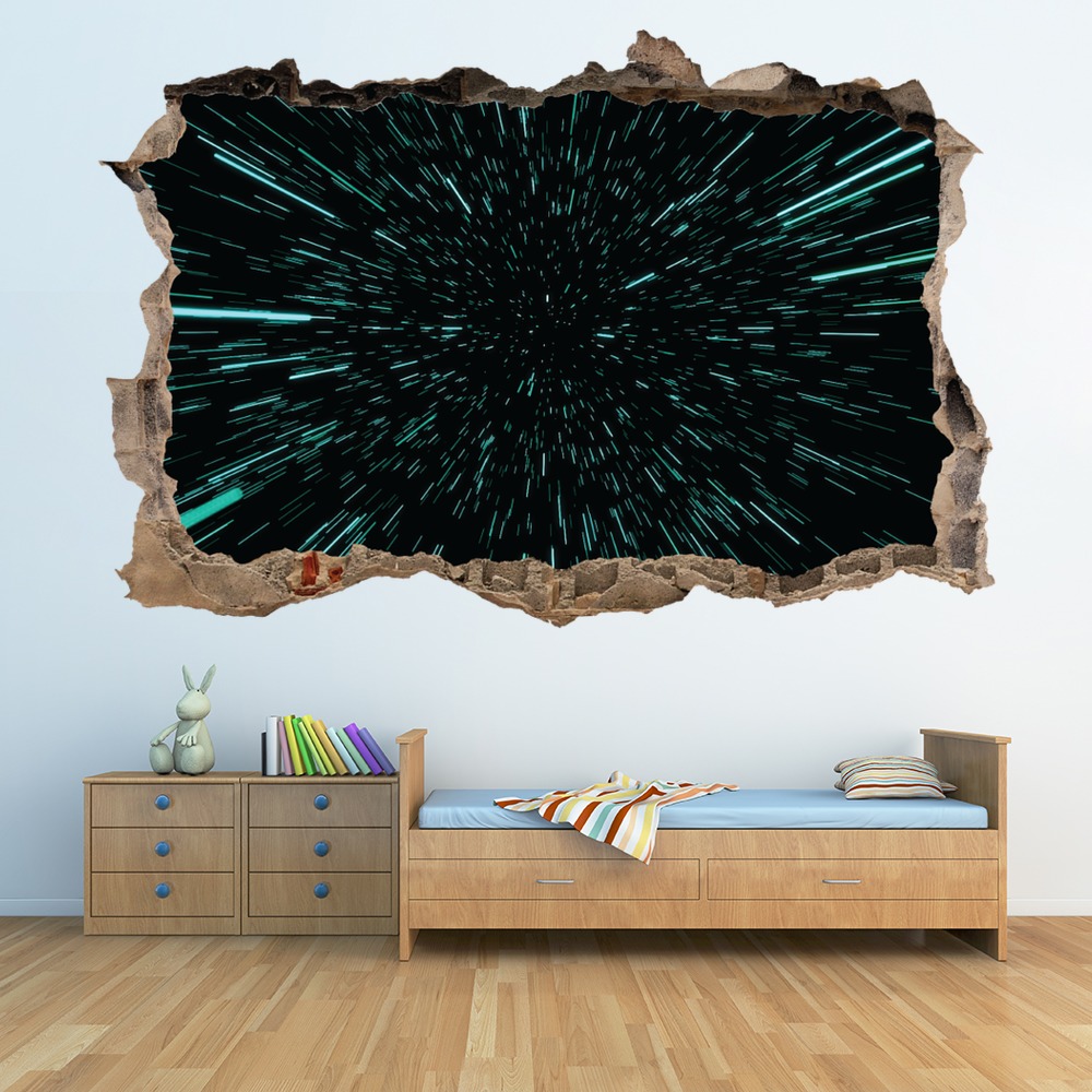 Hyper Space 3D Hole In The Wall Sticker