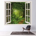 Into The Jungle 3D Window Wall Sticker