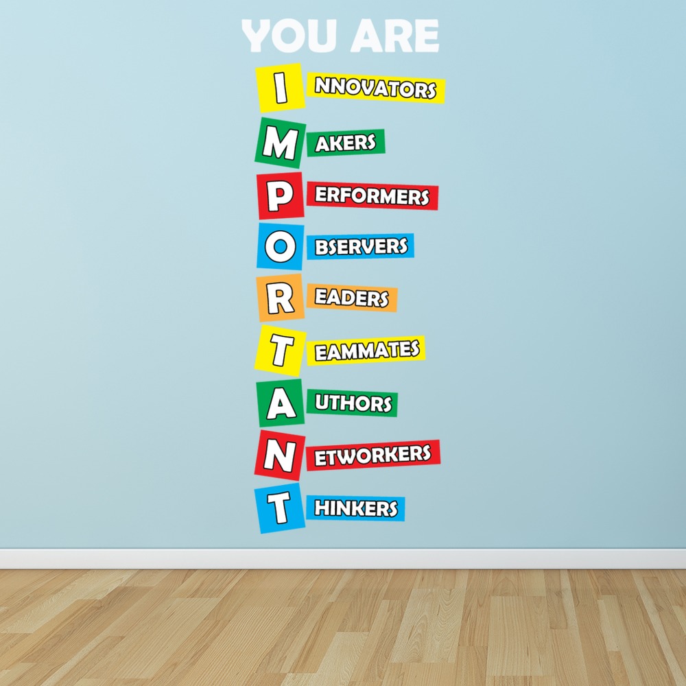 Important Quote Learning Wall Sticker