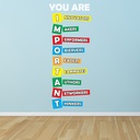 Important Quote Learning Wall Sticker