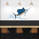 Jumping Sailfish Fishing Wall Sticker
