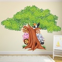 Jungle Animal Tree Childrens Wall Sticker