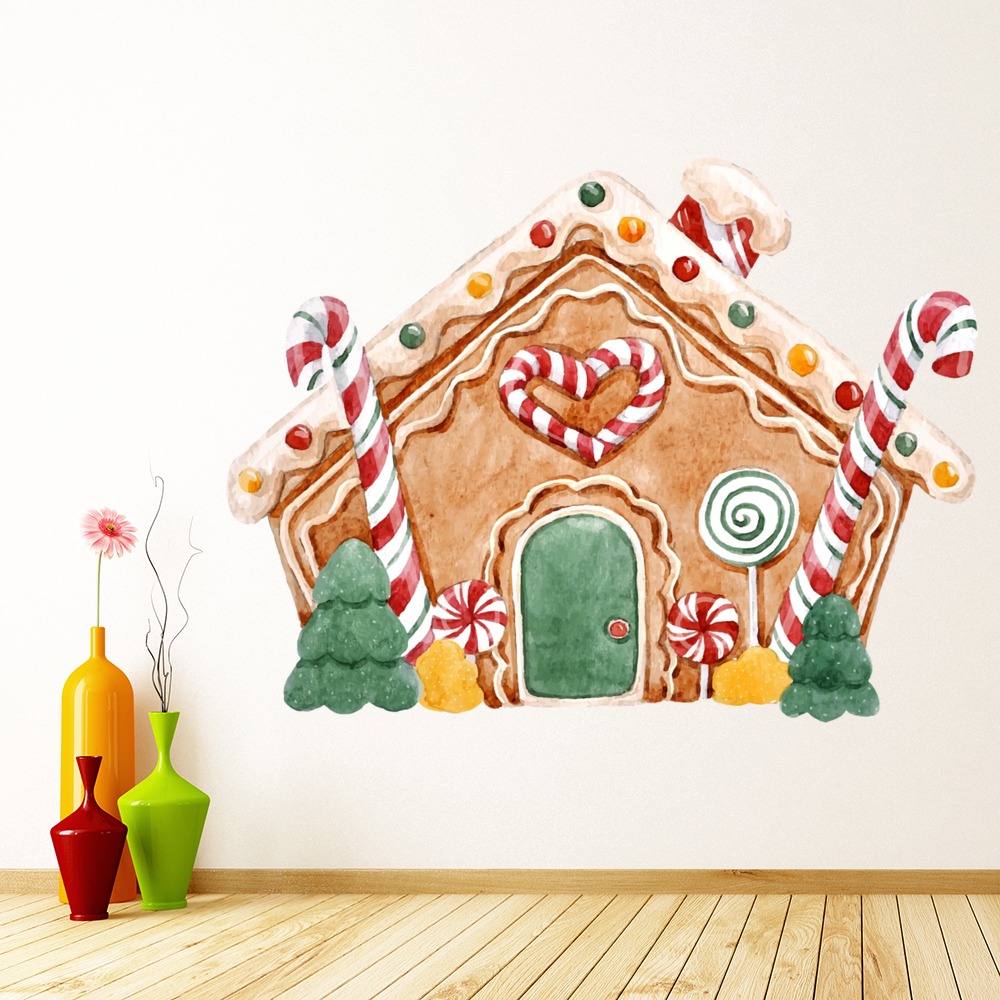 Gingerbread House Fairytale Christmas Wall Sticker