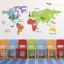 Landmark World Map Wall Sticker