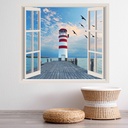 Lighthouse 3D Window Wall Sticker