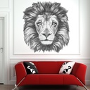 Lion Portrait Art Wall Sticker