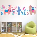 Llamas Wall Sticker by Klara Hawkins