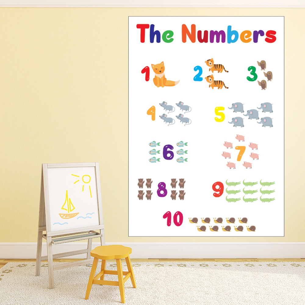 Learning Numbers Maths Classroom Nursery School Wall Sticker
