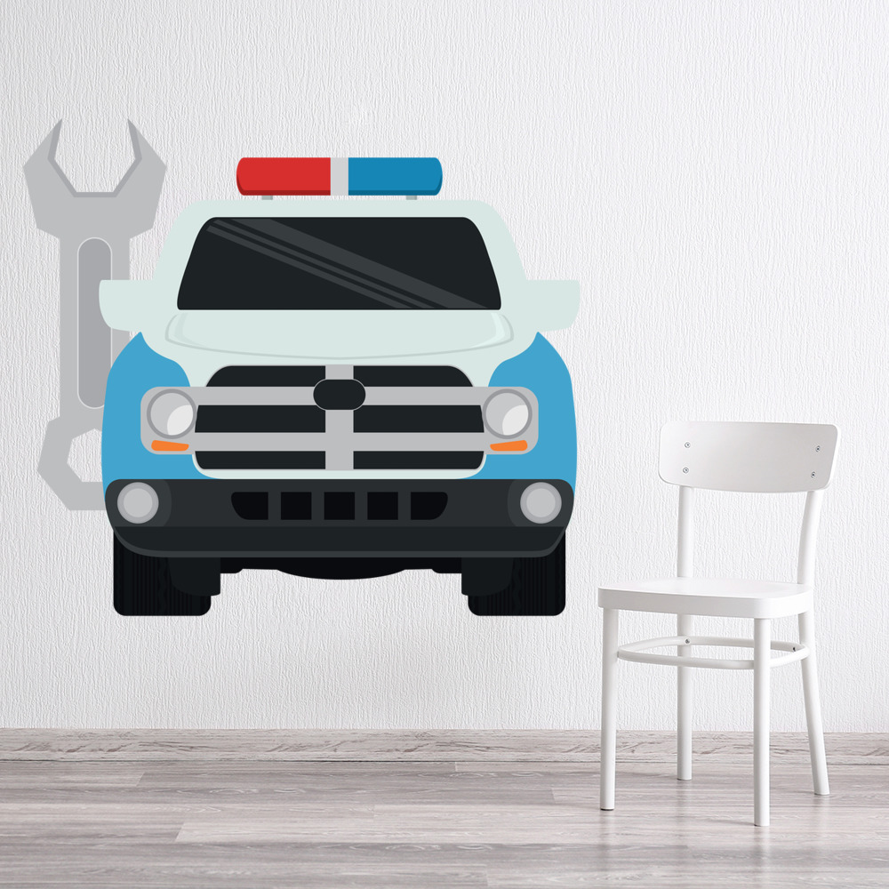 Maintenance Vehicle Car Wall Sticker