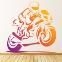 Motorbike Rider Sports Race Wall Sticker