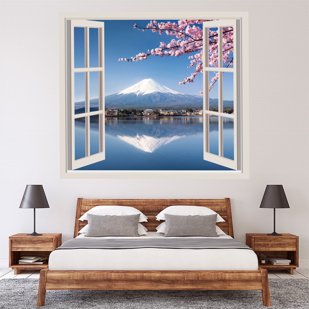 Mount Fuji 3D Window Wall Sticker