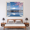 Mount Fuji 3D Window Wall Sticker