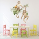 Monkey Tree Branch Tropical Jungle Wall Sticker