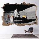 Moon Buggy 3D Hole In The Wall Sticker