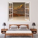 Mount Cook New Zealand 3D Window Wall Sticker