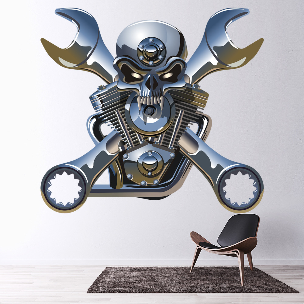 Motor Head Wall Sticker Wall Sticker
