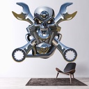 Motor Head Wall Sticker Wall Sticker