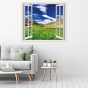 Mountain View 3D Window Wall Sticker