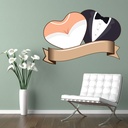 Mr & Mrs Wedding Day Wall Sticker