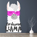 No Drama Llama Quote Wall Sticker