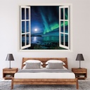 Northern Light Aurora 3D Window Wall Sticker