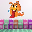 Orange Monster Wall Sticker Wall Sticker