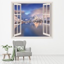 Norway Landscape 3D Window Wall Sticker
