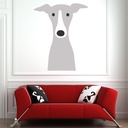 Peek A Boo Dog Wall Sticker