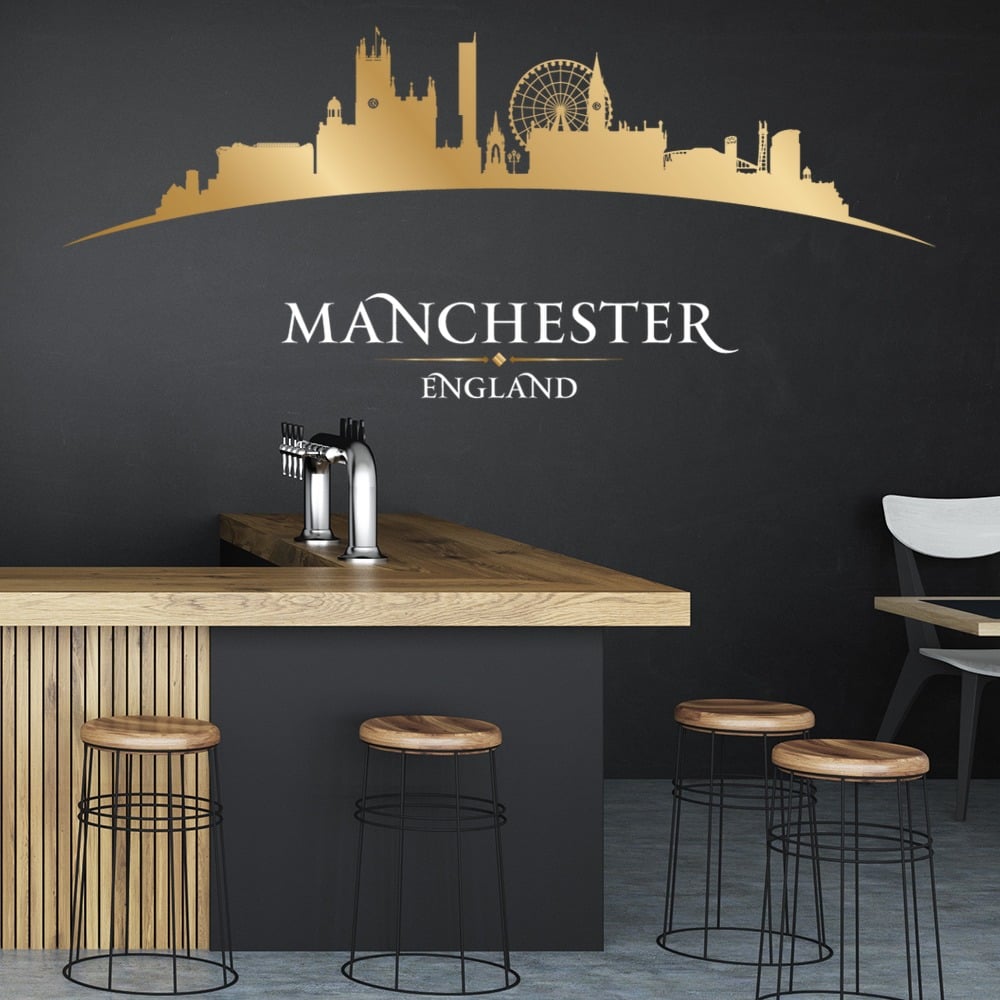 Manchester City Skyline Wall Sticker