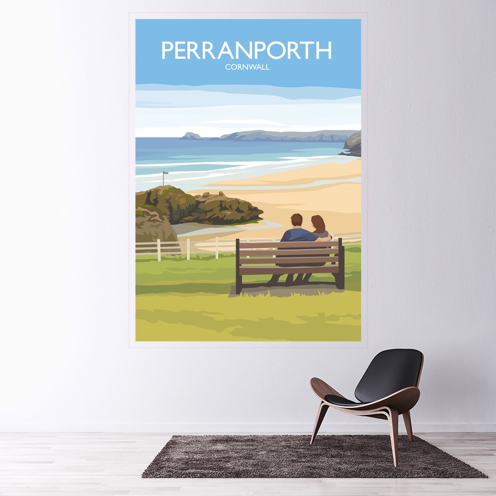 Perranporth Wall Sticker by Julia Seaton