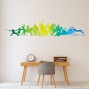 Olympic Athletes Sprint Swim Wall Sticker