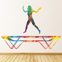 Paint Splash Trampolining Gymnastics Wall Sticker