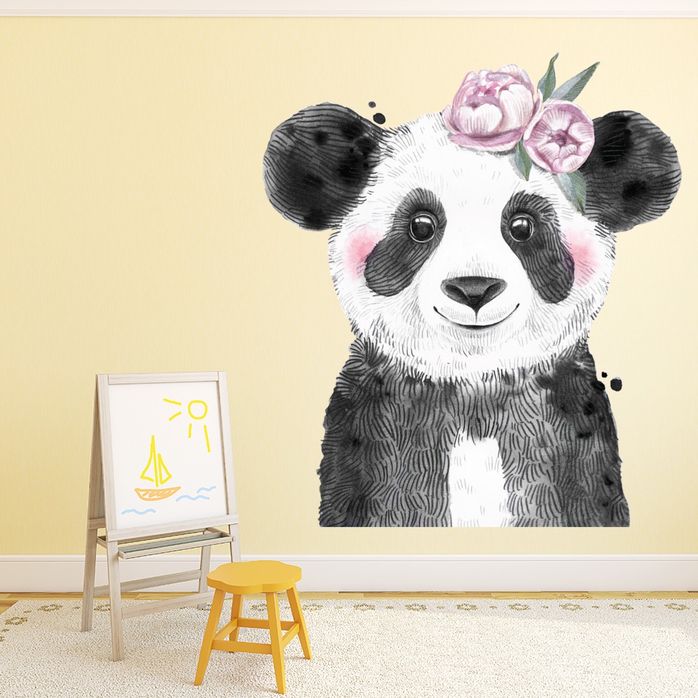 Panda Safari Baby Nursery Wall Sticker
