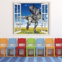 Pachycephalosaurus Dinosaur 3D Window Wall Sticker