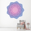 Pink Mandala Wall Sticker by Chanelle Maggs