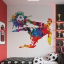 Paint Splash Football Goal Wall Sticker