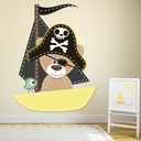 Pirate Teddy Bear Wall Sticker Wall Sticker - Mod4