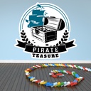 Pirate Sign Jolly Roger Wall Sticker Set