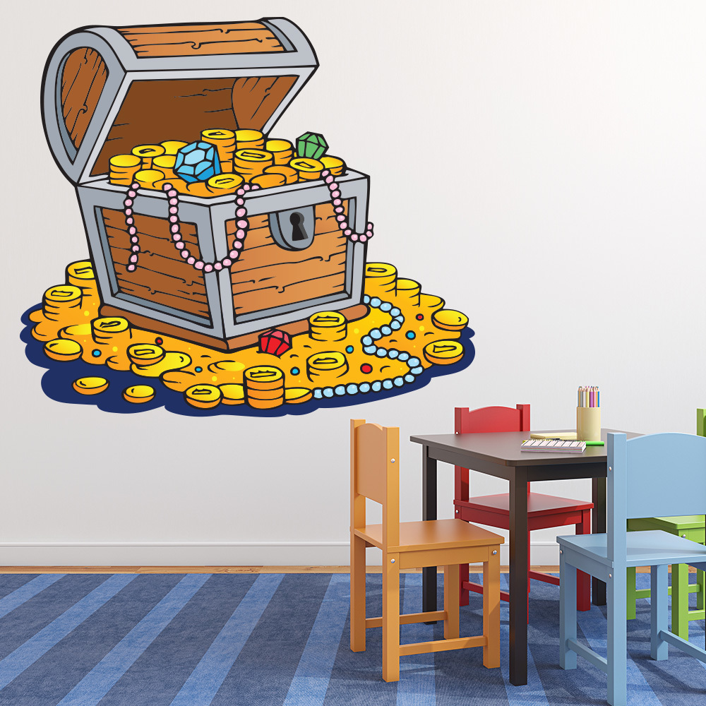 Pirate Treasure Chest Wall Sticker