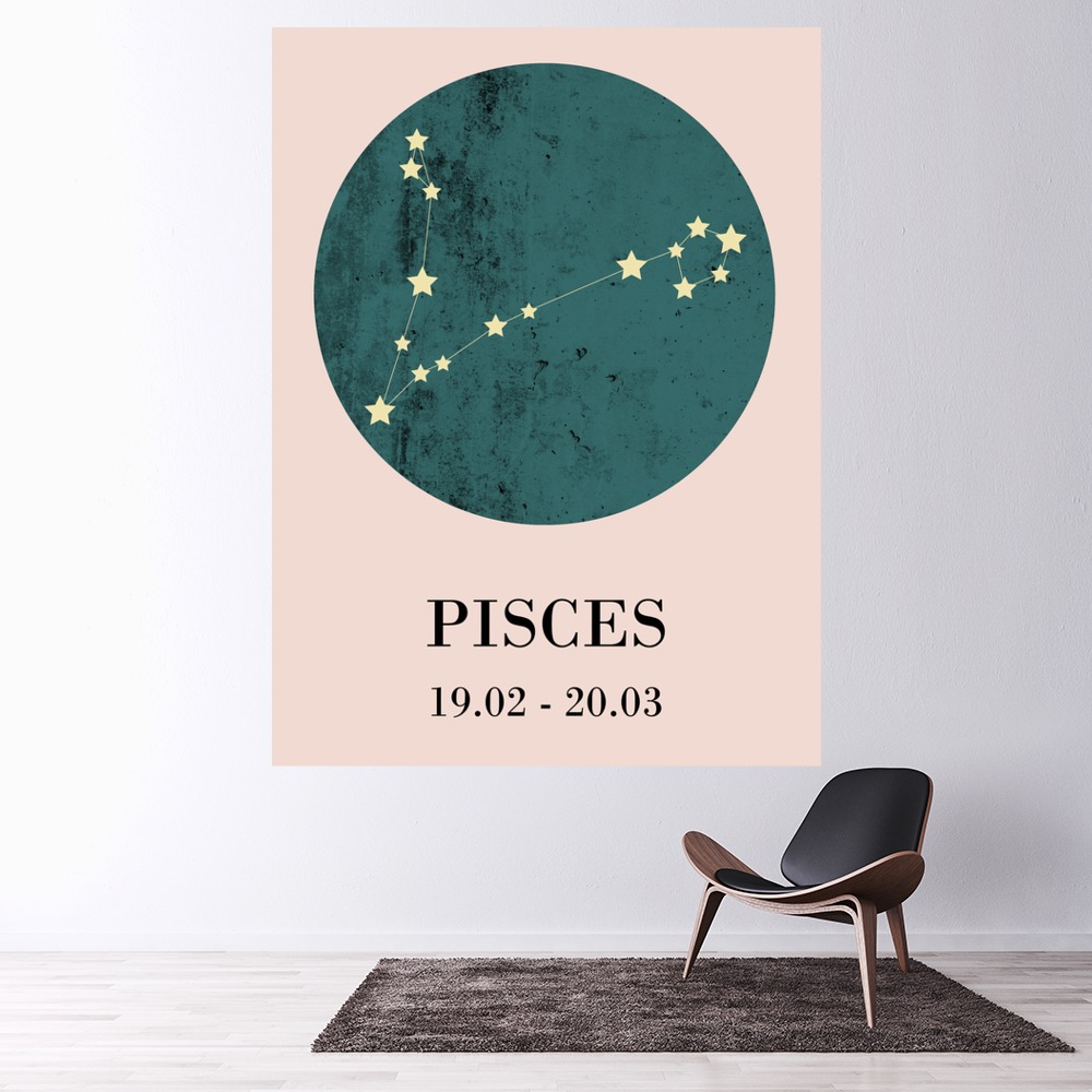 Pisces Wall Sticker by Alberte Grene Due