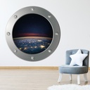 Planet Earth NASA Porthole Wall Sticker