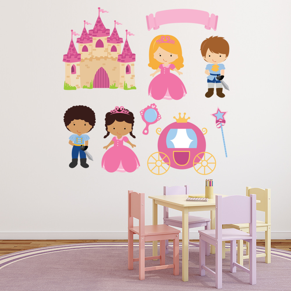 Princess Castle Fairytale Wall Sticker Set