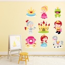 Princess Frog Knight Castle Wall Sticker Set