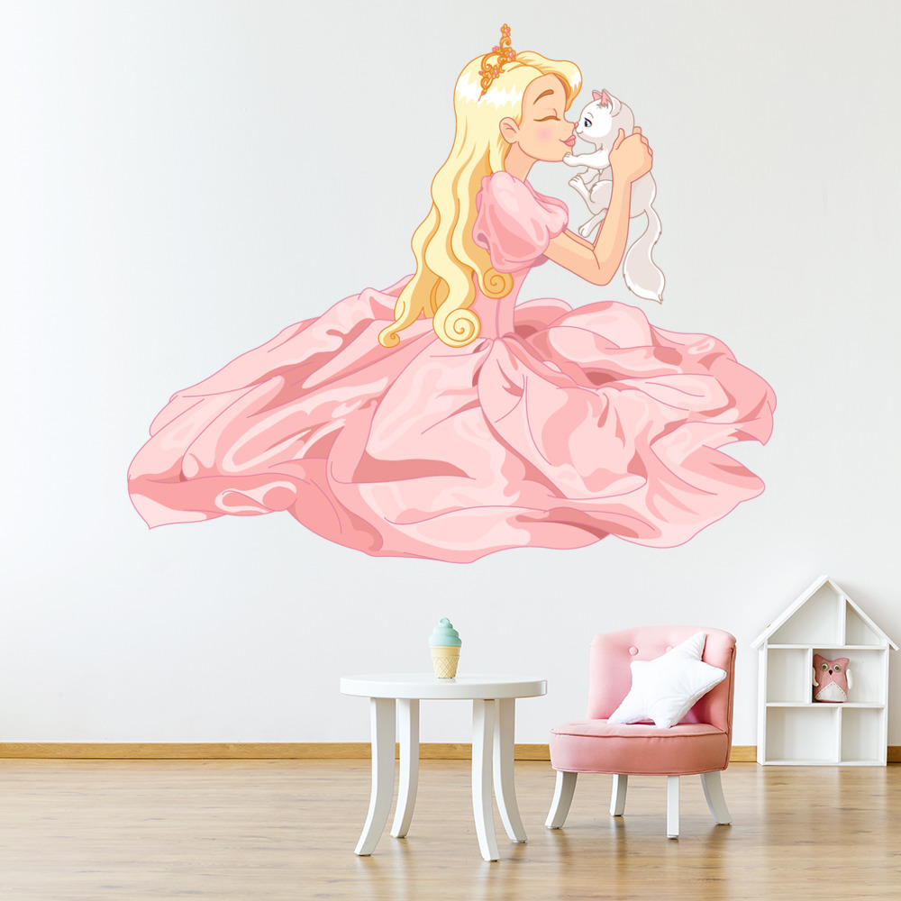 Princess Kitten Wall Sticker