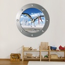 Pterosaur Dinosaur Porthole Wall Sticker