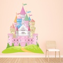 Pink Fairytale Castle Wall Sticker Wall Sticker